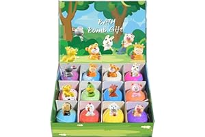 2026 New Natural Bath Bombs for Kids with Mega Bubbles & Surprise Inside, Natural Colorful Bubble Fizzies with Toys Inside, E