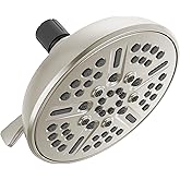 Delta Faucet 8-Spray Touch-Clean Shower Head Brushed Nickel, Delta Shower Heads, Showerhead, Brushed Nickel Shower Head, 2.5 GPM Water Flow, Stainless 75898CSN