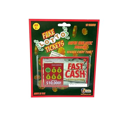 Buy Jereco Global Phony Fake Lotto Tickets Set Of 10 Super Realistic Scratch Off Lottery Ticket Joke Prank 1 Pack Online In Turkey B08dhtdsf8