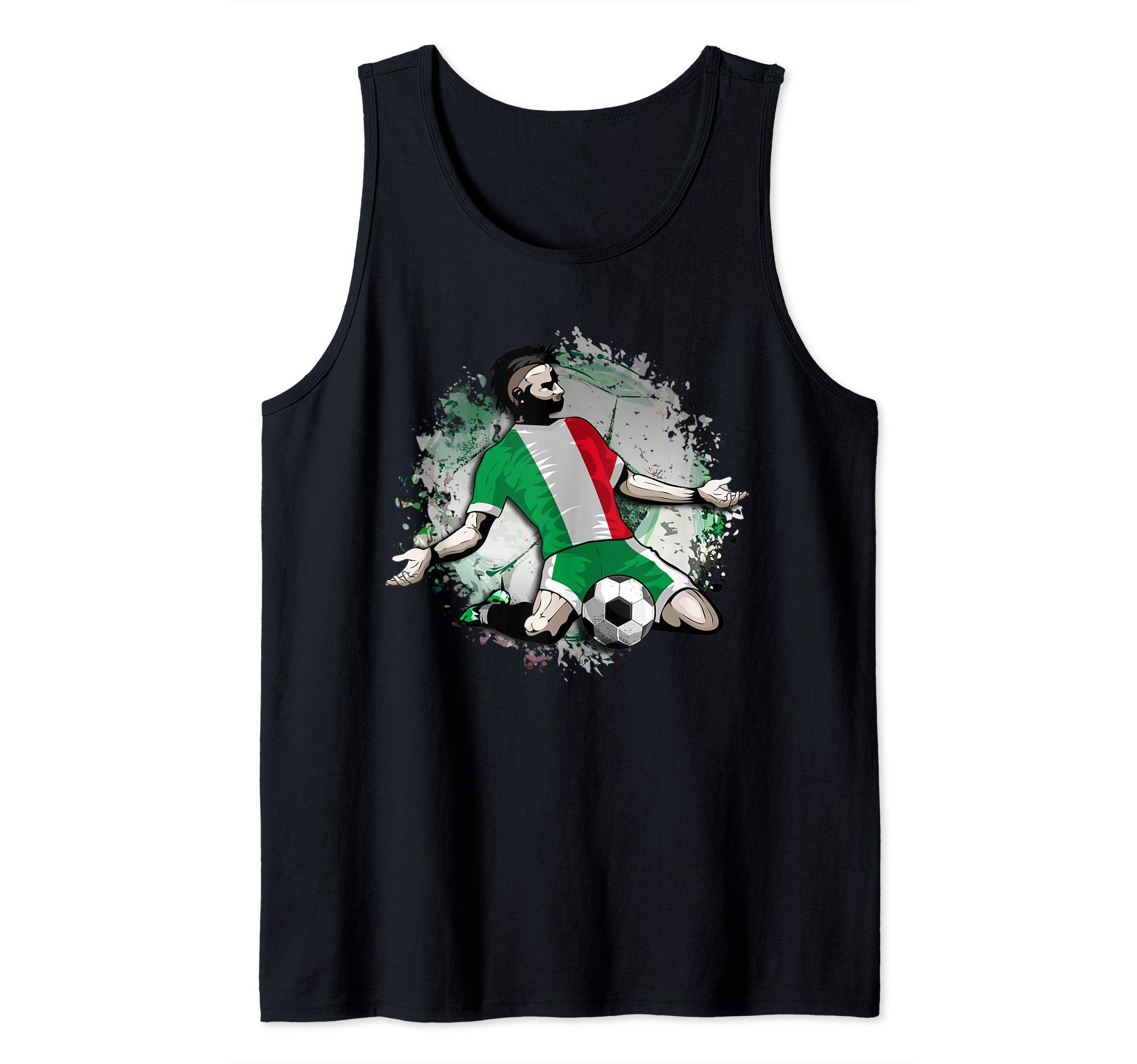 Italy Soccer Italian National Flag Proud Football Lovers Art Tank Top