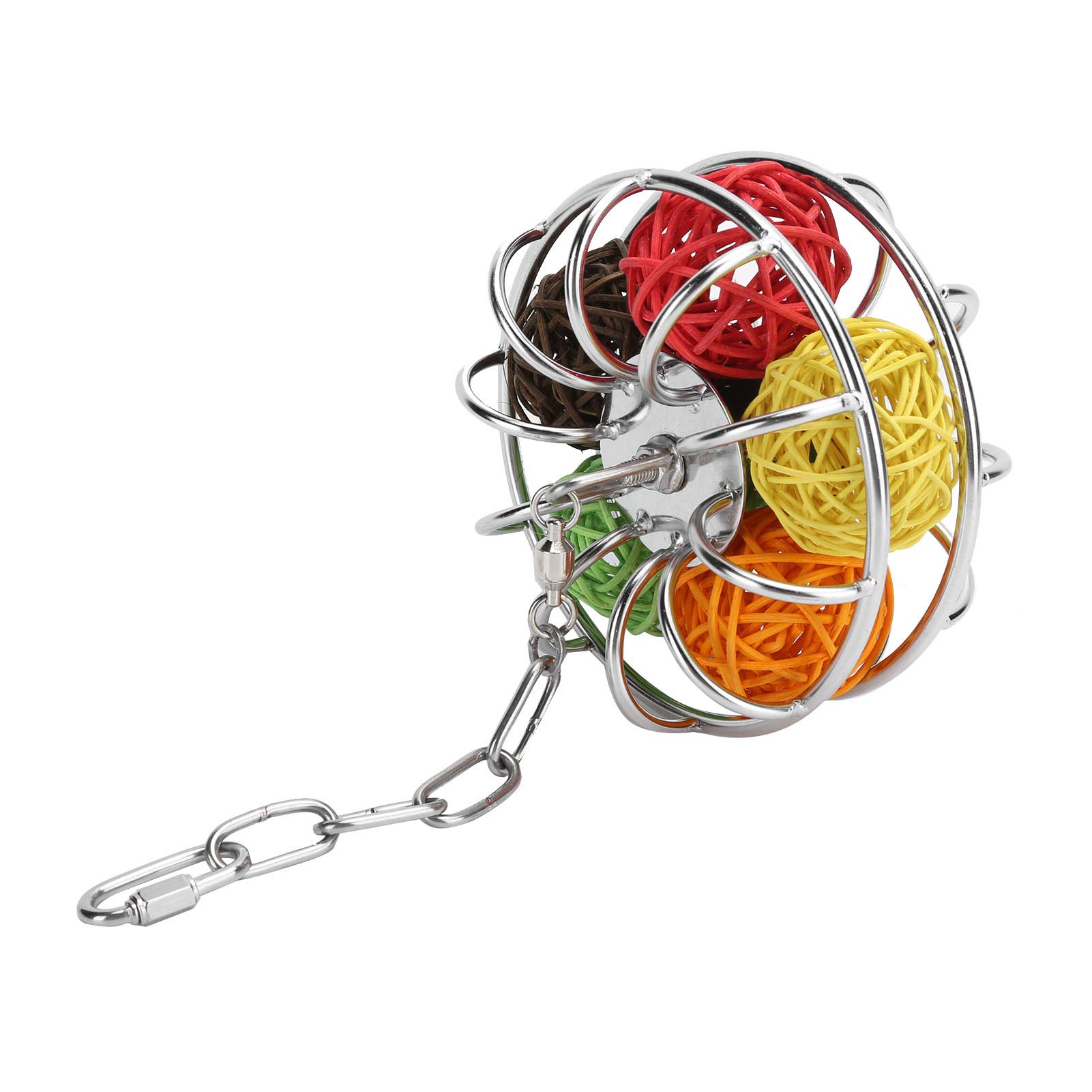 EVTSCAN Rattan Balls Bird Toy, Bird Chewing Toy Rattan Ball Parrots Biting Toy for Bird Playing Foraging Pet Supplies Parrot Budgie Parakeet