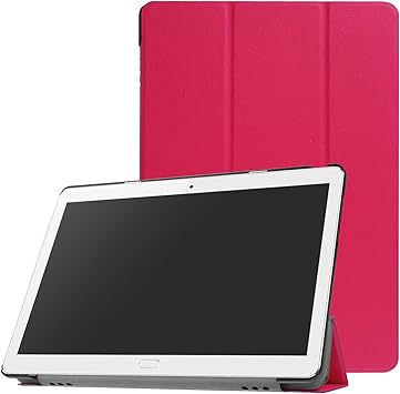 Amazon Mediapad M3 Lite 10 Wp ケース Ceavis Nttドコモ Dtab D 01k ケース スタンド機能付き 耐衝撃 オートスリープ 三つ折り 軽量型 薔薇色 Ceavis タブレットケース 通販