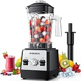 H-Duka Blender, Countertop Blenders for Kitchen with 64oz Pitcher, Powerful 25000 PRM Blender for Smoothies, Ice Crushing, Frozen Fruits, Milkshakes, Pulse Function, Self-Cleaning, Dishwasher Safe