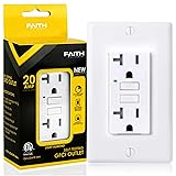 20A GFCI Outlet, Tamper-Resistant GFI Duplex