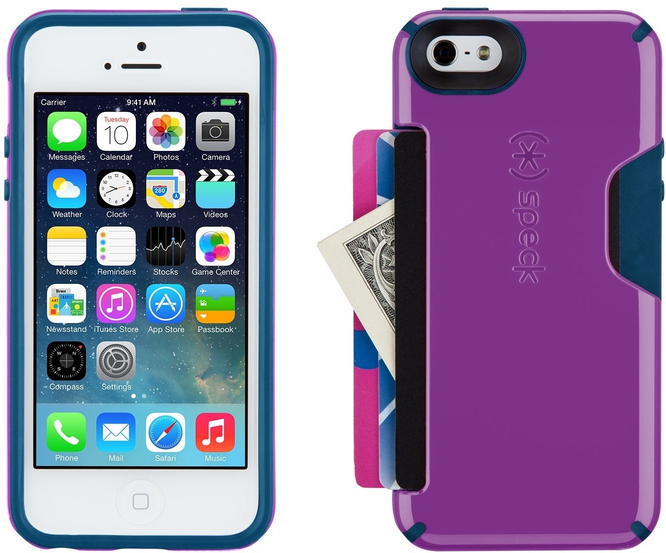 Amazon.com: Speck Products CandyShell Card Case for iPhone 5/5S ...