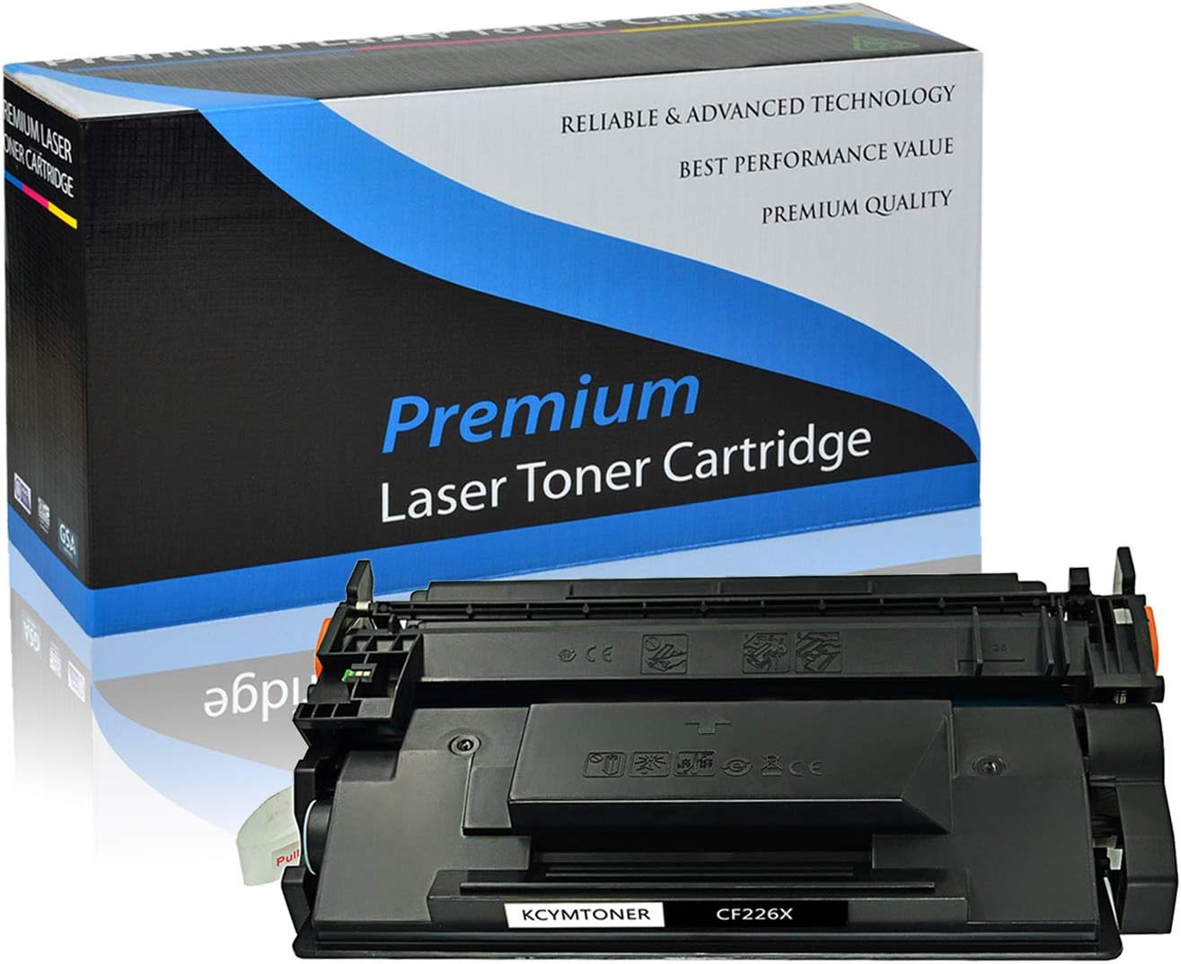 KCMYTONER Compatible for HP 26X CF226X High Yield Toner Cartridge Replacement Used for Laserjet Pro M402dn M402dne M402dw M402n MFP M426fdn MFP M425fdw Printers (Black, 1 Pack)