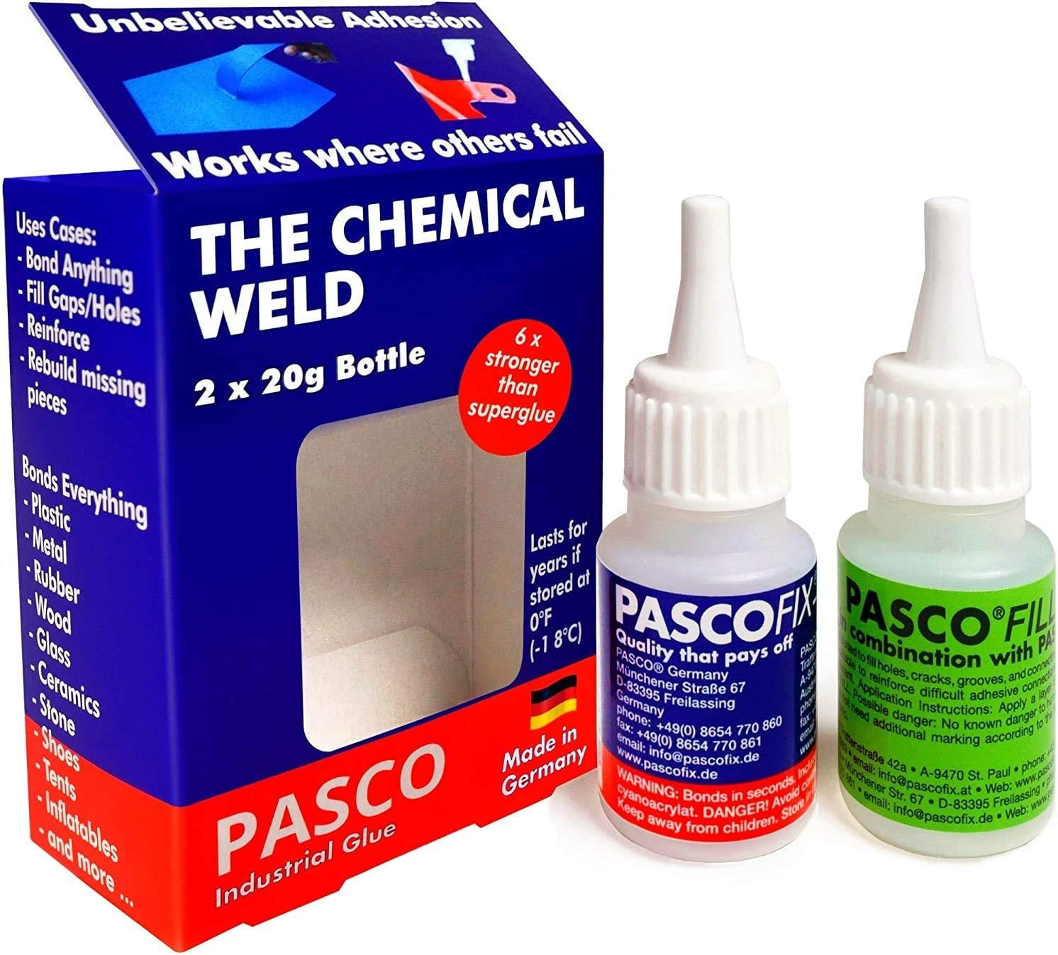 PASCOFIX Strongest Super Glue CA Glue 