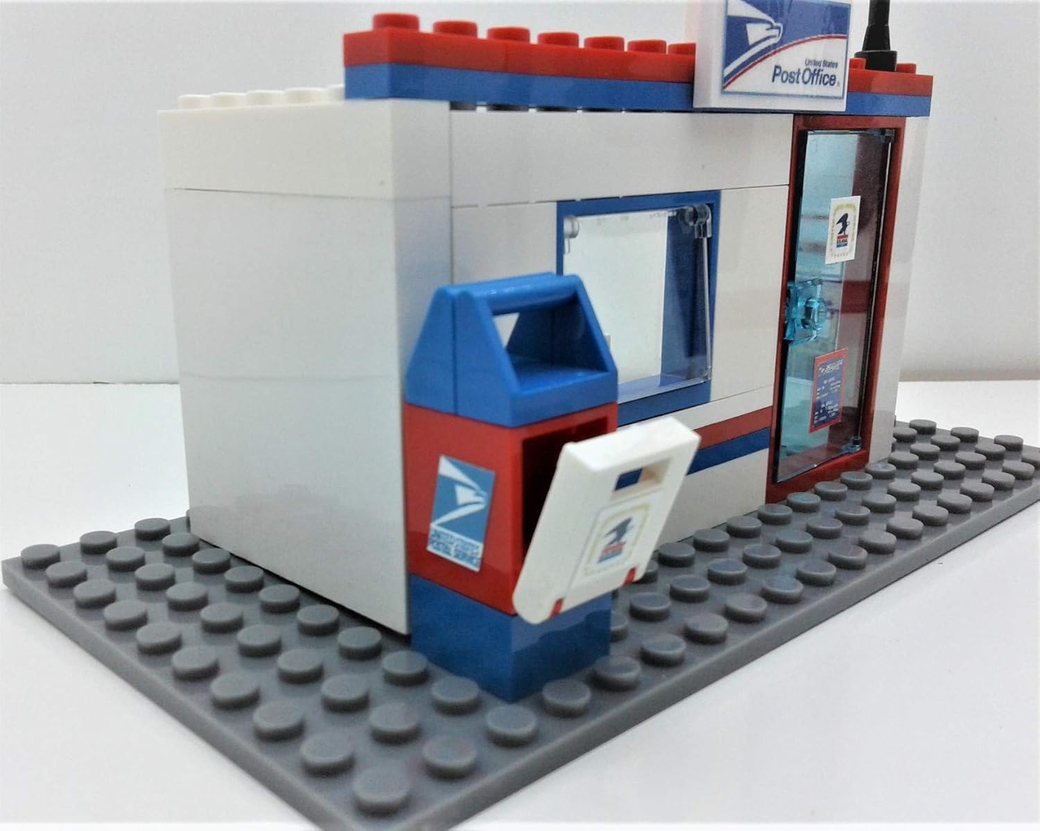 toy post office in a case