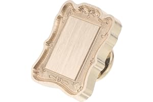 SEWOART European Retro Wax Seal Stamp Head with Embossed Irregular Photo Frame Border DIY Craft Tool for