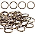 Swpeet 60Pcs 1 Inch / 25mm Heavy Duty Multi-Purpose Metal O Ring Metal Rings for Hardware Bags Ring