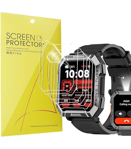 MIHENCE Pellicola protettiva compatibile con smartwatch Bambooinn C28, pellicola