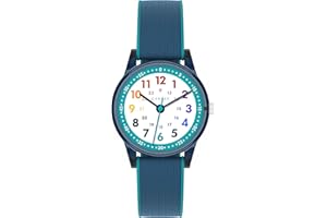 Cander Berlin MNA 0130 K children's wristwatch velcro wristwatch Children girl boy 3 ATM waterproof learning watch analog blue