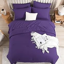 Litanika Comforter King Size Set Purple - 7 Pieces