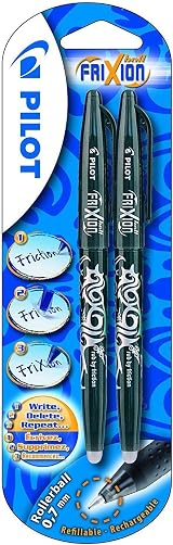 Pilot FriXion Ball Erasable Pen 0.7mm Blue Twin Pack view 3