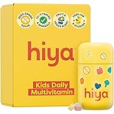 HIYA Kids Multivitamin Tablets – 15+ Essential Vitamins & Minerals with Fruits & Veggies for Ages 2+, Supports Growth, Development & Immune, 0g Sugar – 30 Day Supply for Toddlers & Kids