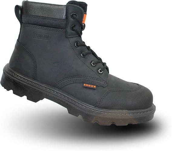 Chaussures De Sécurité Montantes Ergos Liverpool 2 S3 SRC - Cuir Hydrofuge Marron Mixte