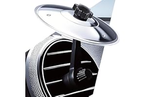 ZERIKWON Car Cymbal, Car Crash Cymbal Air Vent - Easy Clip-On Mini Drum Cymbal for Car Dashboard.Cool car interior accessories for entertainment(Silver)