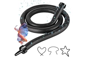 HouseUp Air Stones for Aquariums,Deformable Long air Stone 60cm (23.6inches) Supple Aquarium air Stones fit for widely Aquarium air Pump, Rich Styling Aquarium Bubble Decorations Wall