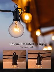 Outdoor String Light 50Feet G40 Globe Patio Lights