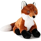The Petting Zoo Red Fox Stuffed Animal Plushie, Gifts for Kids, Earth Keeperz Wildlife Animals, Zoologee Red Fox Plush Toy, 12 inches