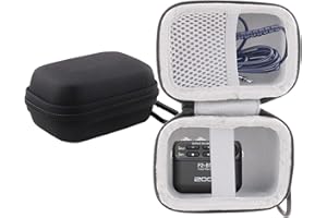 WERJIA Hard EVA Travel Case Fits Zoom F2/Tascam DR-10L/DR-10L Pro Portable Digital Audio Recorder(black)
