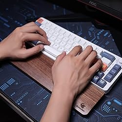 GK GAMAKAY Wooden Wrist Rest Pad, 12.8" Compact