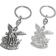 lulucross Catholic Gifts Saint Michael Medal Key Chain for Decor