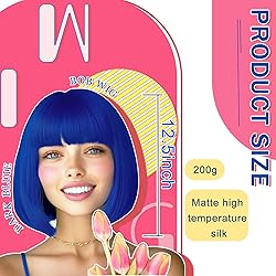 LIULIUBTY Short Bob Hair Wigs Straight with Flat