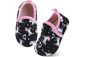 XIHALOOK Toddler Boys Girls House Slippers with Microfleece Lining Cozy Household Shoes Non-slip for Kids