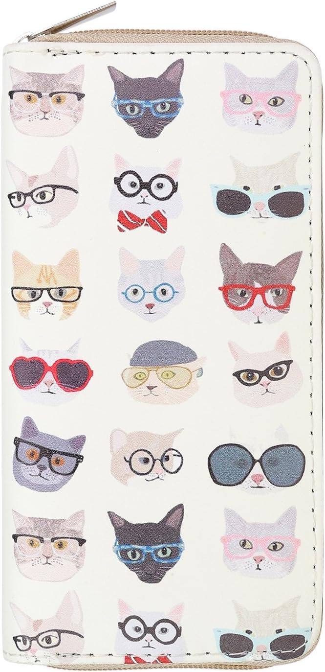 DonDon Women’s Purse Pattern Cats Beige Coloured, Pattern 12 - Image 3