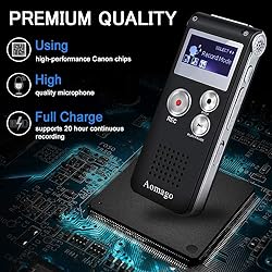 64GB Digital Voice Recorder Voice Activated