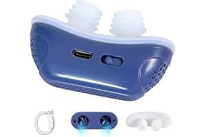 AEDNX Anti Snoring Devices, Snoring Solution, Adjustable & Breathable, Effective Snoring Prevention for Men and Women, Upgraded Variable Speed Mini Anti Snoring (Purple)