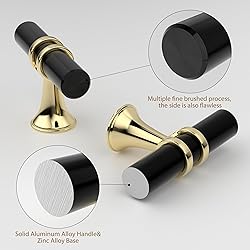 OYX 24Pack 5inch Matte Black Drawer Pulls Kitchen