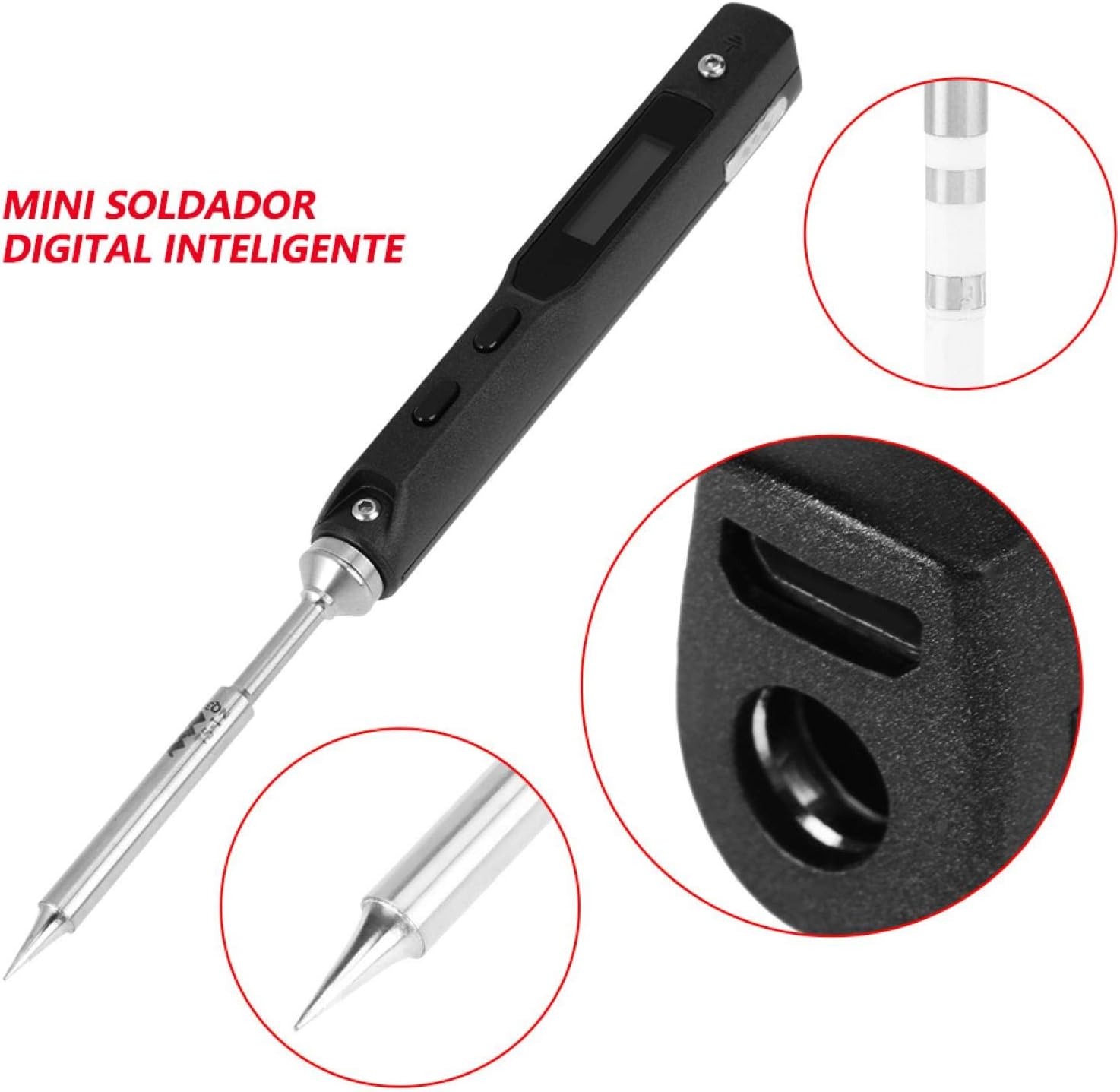 Soldering Iron Kit,65W TS100 Electric Soldering Iron Welding Tool 100-400℃ Adjustable Repair Soldering Iron Kit,for Electronics,Circuit Board Applications - Image 5