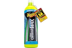 Meguiar's Hybrid Ceramic Liquid Wax, Shield Your Paint with a Residue-Free Liquid Car Wax with Advanced SiO2 Hybrid Technology and Long-Lasting Water-Beading Protection, 16 Oz Bottle