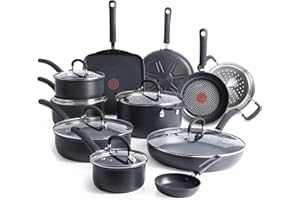 T-FAL Ultimate Hard Anodized Scratch Resistant Titanium Nonstick Thermo-Spot Heat Indicator Anti-Warp Base Dishwasher Safe Ov