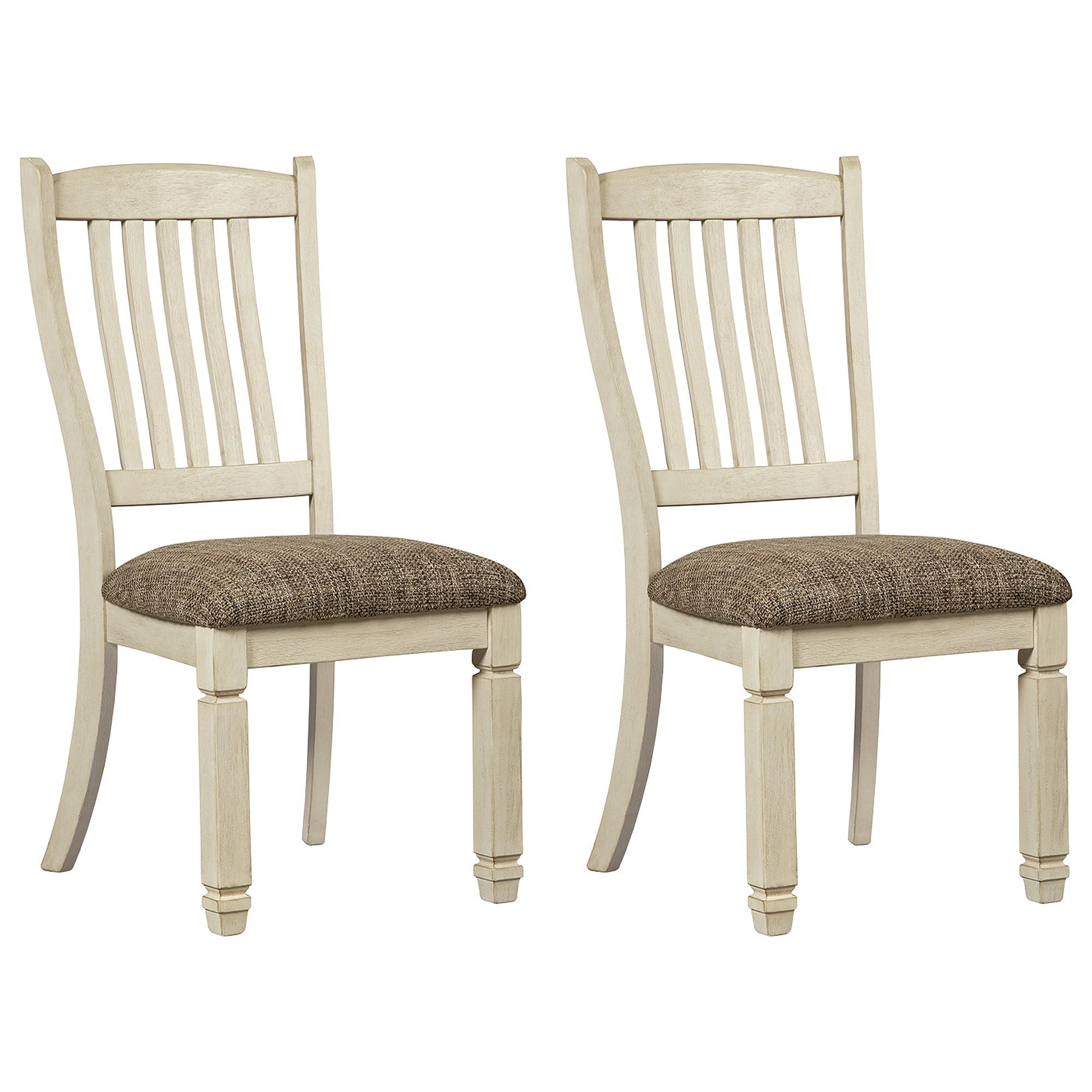 Photo 1 of ** SET 4 CHAIR / NEW / NO RETURN/ FINAL SALE** Signature Design by Ashley Bolanburg 20" Upholstered Dining Room Chair, Set of 4, Antique White