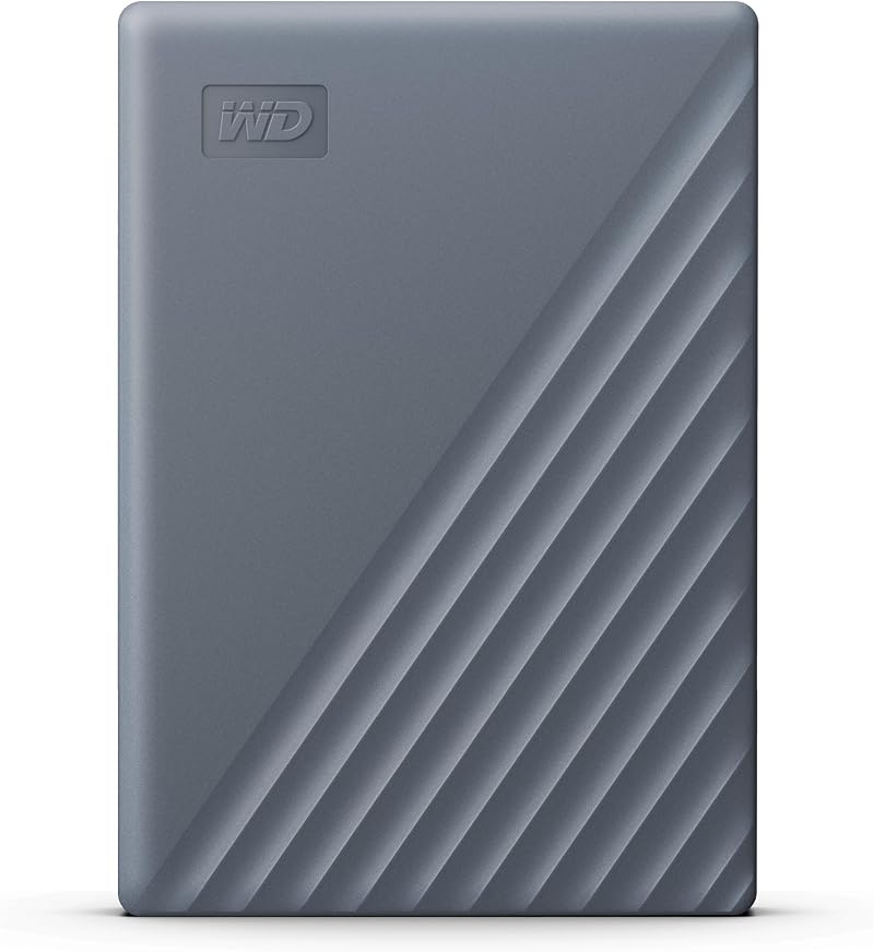 WD 4TB My Passport USB-C Portable External Hard Drive USB 3.2 Gen 1 Grey