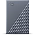 WD 4TB My Passport Portable Hard Drive, Works with USB-C and USB-A, Windows PC, Mac, Chromebook, Gaming Consoles, and Mobile Devices, Backup Software and Password Protection - WDBRMD0040BGY-WESN