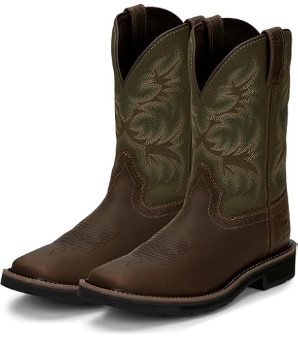 Amazon.com | Justin Boots Mens Handler Electrical Hazard 