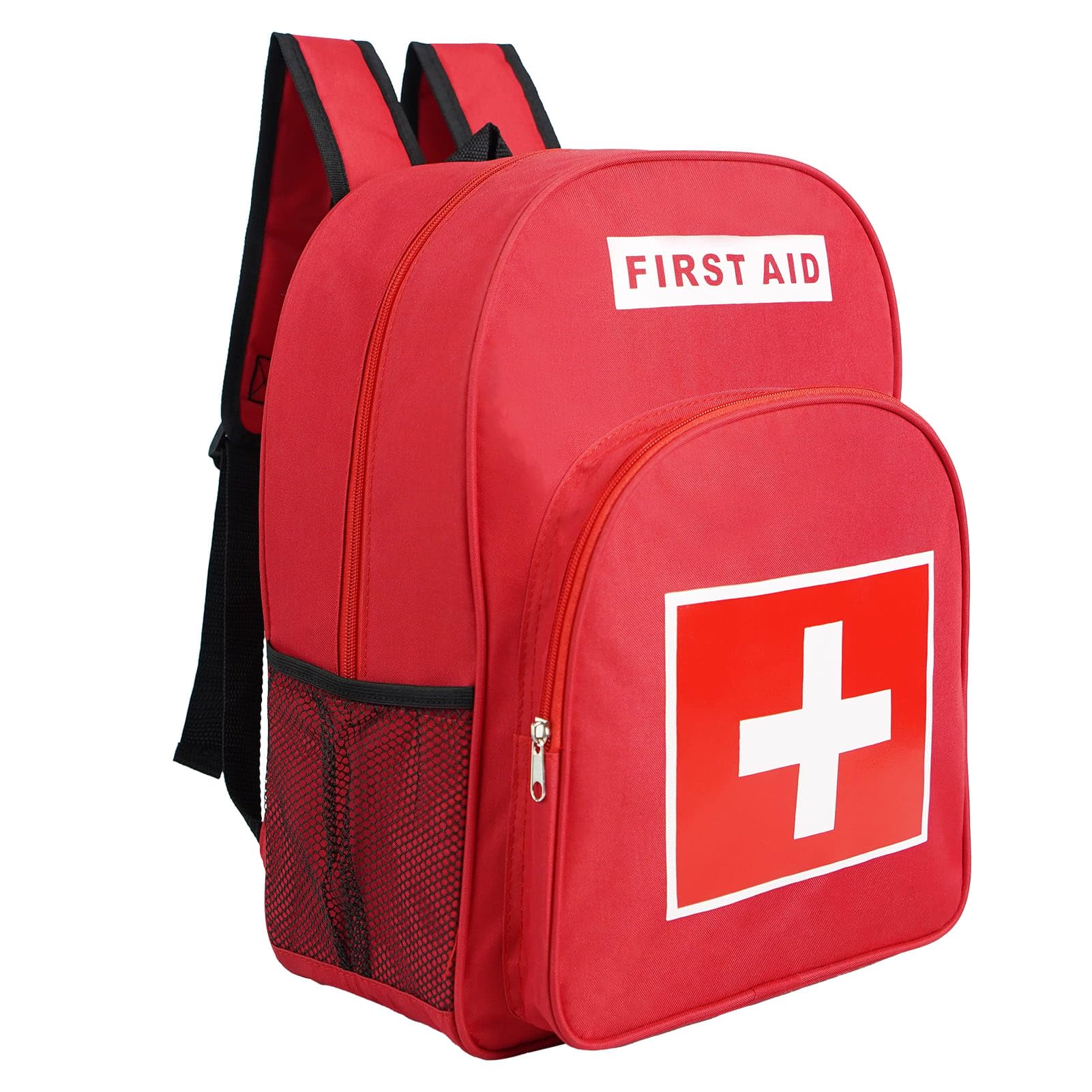 E-Horde First Aid Backpack, Waterproof Trauma Bag, Tear-Proof Medical Emergency Kit Storage for Home, Camping, Travel, Outdoors (Bag Only)