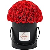 Changshunqi Flowers Roses Forever Gifts for Women - 49 Preserved Flowers Real Roses Birthday Flower Gifts for Delivery Women Wife Mother Eternal Rose for Valentines Mothers Day Gift for Mom Grandma