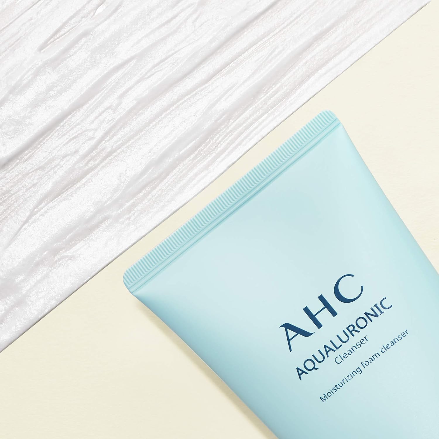 AHC with Facial Cleanser, Face Serum, and Eye Cream Regimen Pack Contains Three Korean Skincare Essentials in One Package 4.73 oz: Beauty