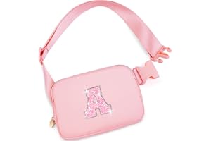 Uygafly Gifts for Girls 3 4 5 6 7 8 9 10 11 12 Year Old Teens Kids Daughter Sister Gifts for Women Her - Fanny Pack Crossbody Bag Purse Cute Stuff for Girls Women Teen Trendy Belt Bags | A,Peach Bag