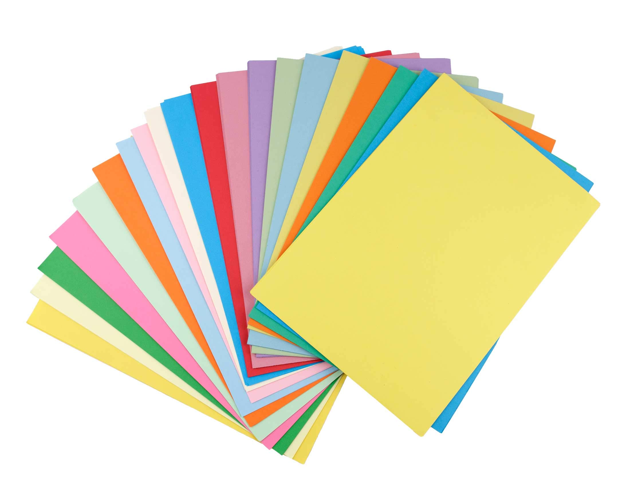 House of Card & Paper A4 Summer Seasons Coloured Card and Paper - Assorted (Pack of 100 Sheets)