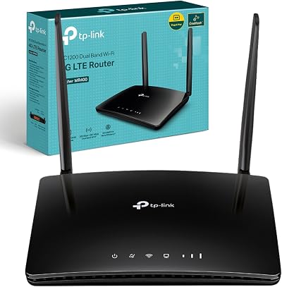 TP-Link Archer MR400 AC1200 4G+ Router UK Plug Dual Band 64 Devices