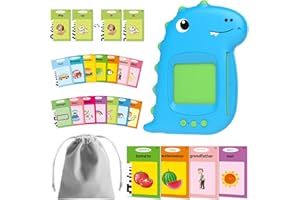 Jeedoo Talking Flash Cards, Flash Cards for Kids-Vehicles, Food, Colors, Animals, Toddler/Head Start Teaching Aids for Preschool, Toys for 2 3 4 5 Year Old Boys and Girls