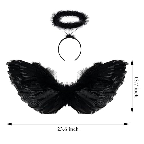 Doxrmuru Girls Fallen Angel Dress for Halloween Costume with Black Wings in  Kenya | Whizz Costumes