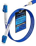 VANDESAIL 6FT(1.83M) Armored OS2 LC to LC Fiber