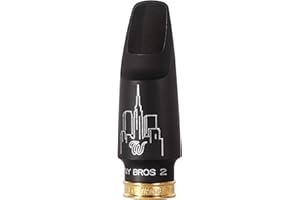 Theo Wanne NY BROS 2 Alto Saxophone Mouthpiece - Roll-Over Baffle - Versatile - Great for All Styles Including Jazz, Rock & Roll - Traditional Vintage Meyer Sound – Hard-Rubber - Medium Chamber